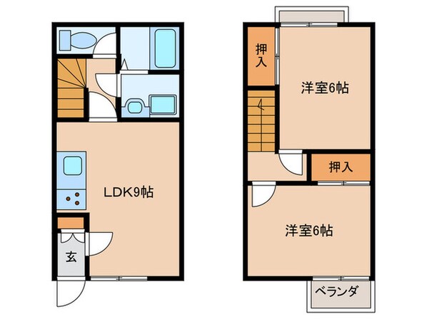 ボナールドルチェ宮山の物件間取画像